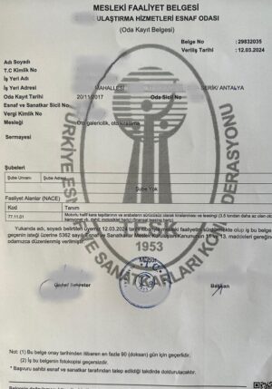 ESNAF VE SANATKARLAR İÇİN “MESLEKİ FAALİYET BELGESİ” NEDİR, NEREDEN ALINIR?