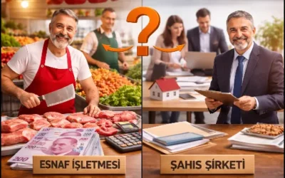 ESNAF İŞLETMESİ / ŞAHIS İŞLETMESİ İLE ŞAHIS ŞİRKETİ ARASINDA FARK VAR MIDIR?